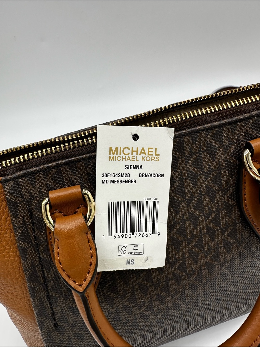 Michael Kors Brown and Tan Signature Dome Satchel - Picture 6 of 11